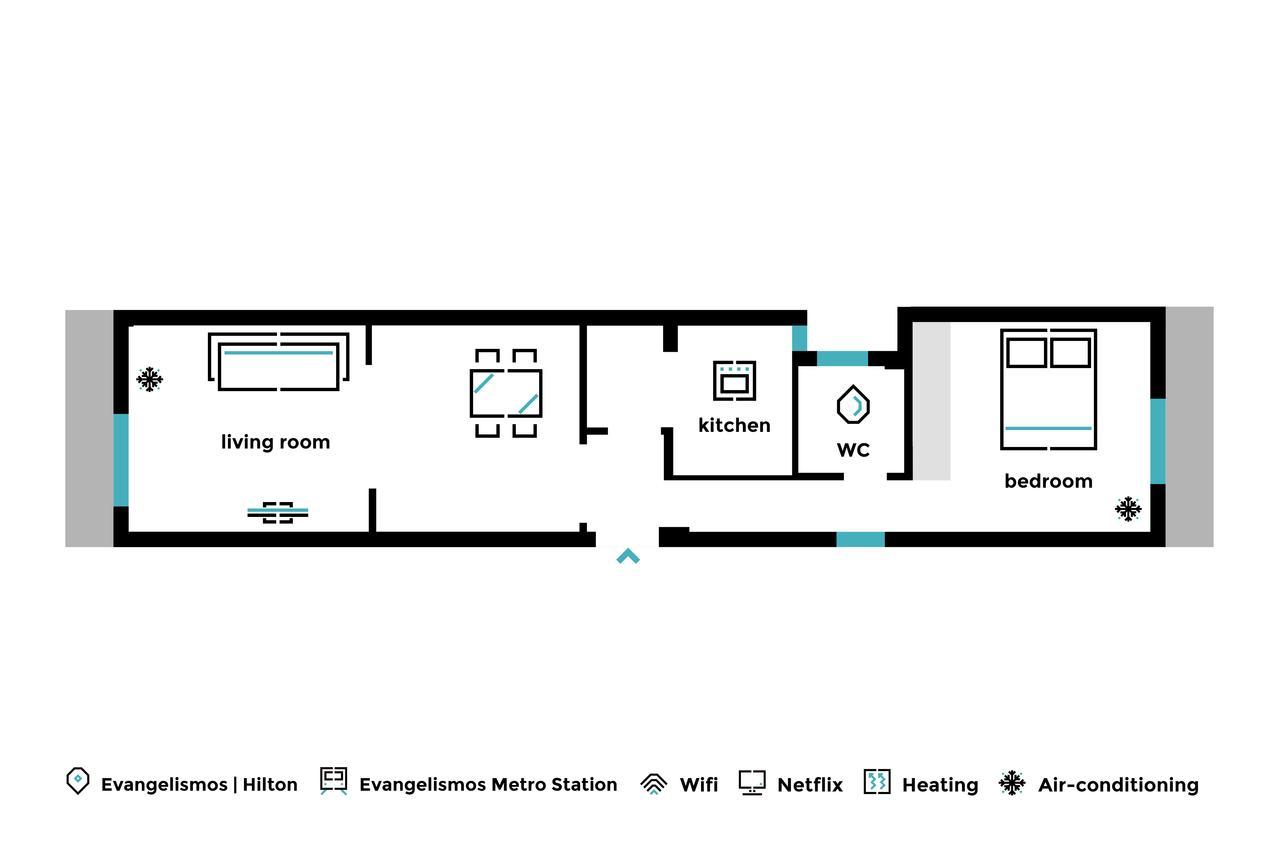 Urban Chic 1Bd Apartment In Hilton District By Upstreet Ateny Zewnętrze zdjęcie